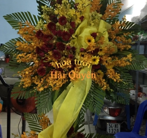 Hoa chúc mừng khai trương bền